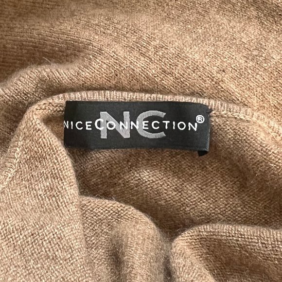 Vintage 100% Cashmere Parisian Camel Tan Brown Tank Top Sweater Capsule Wardrobe - Picture 5 of 8